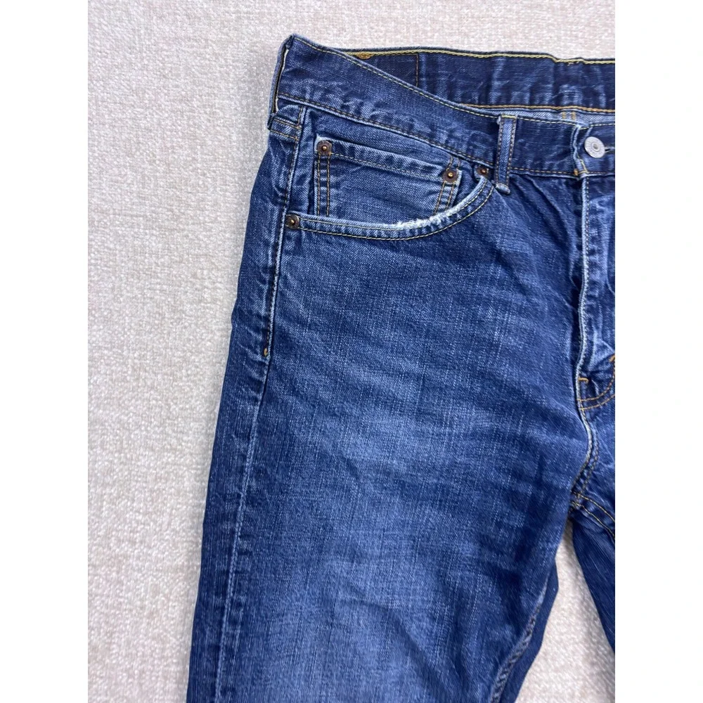 Levis 527 Slim Bootcut Jeans Mens 34x30 Blue Denim Medium Wash 05527-0489